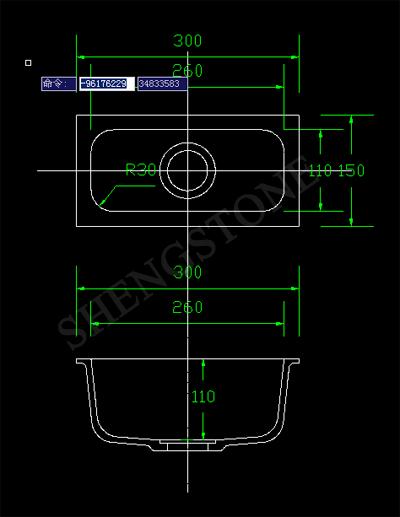РАЗМЕР РАКОВИНЫ ЧАШКИ ЭПОКСИДНОЙ СМОЛЫ